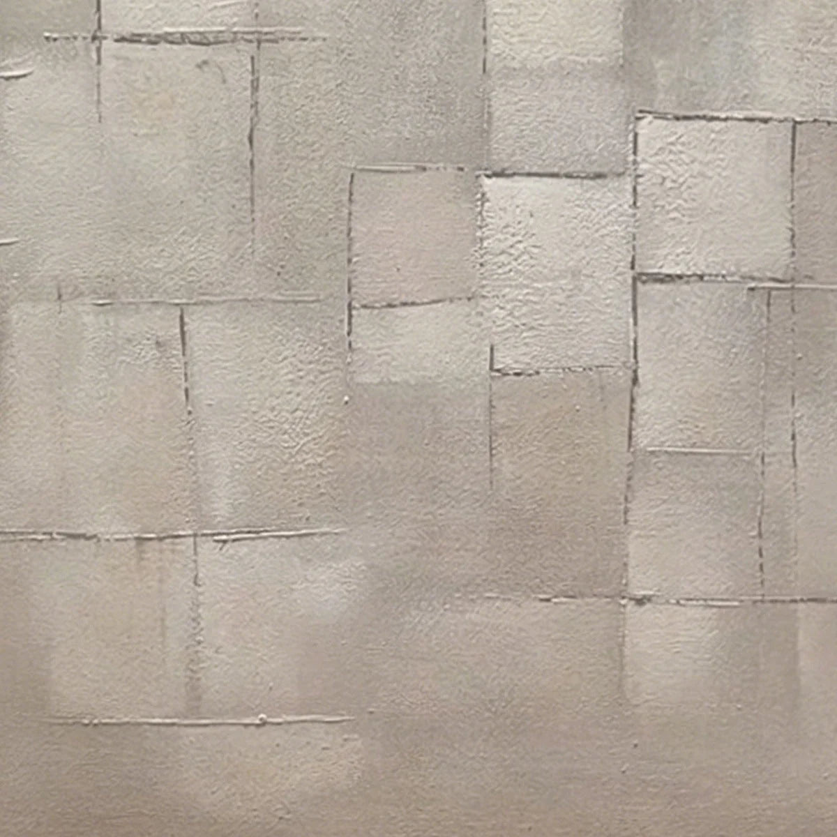 FOUNDATIONS: Textured Minimalist Geometric Abstract Painting | rolled canvas, ready for custom framing