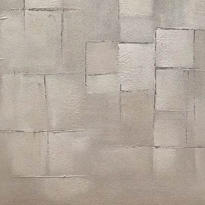 FOUNDATIONS: Textured Minimalist Geometric Abstract Painting | rolled canvas, ready for custom framing