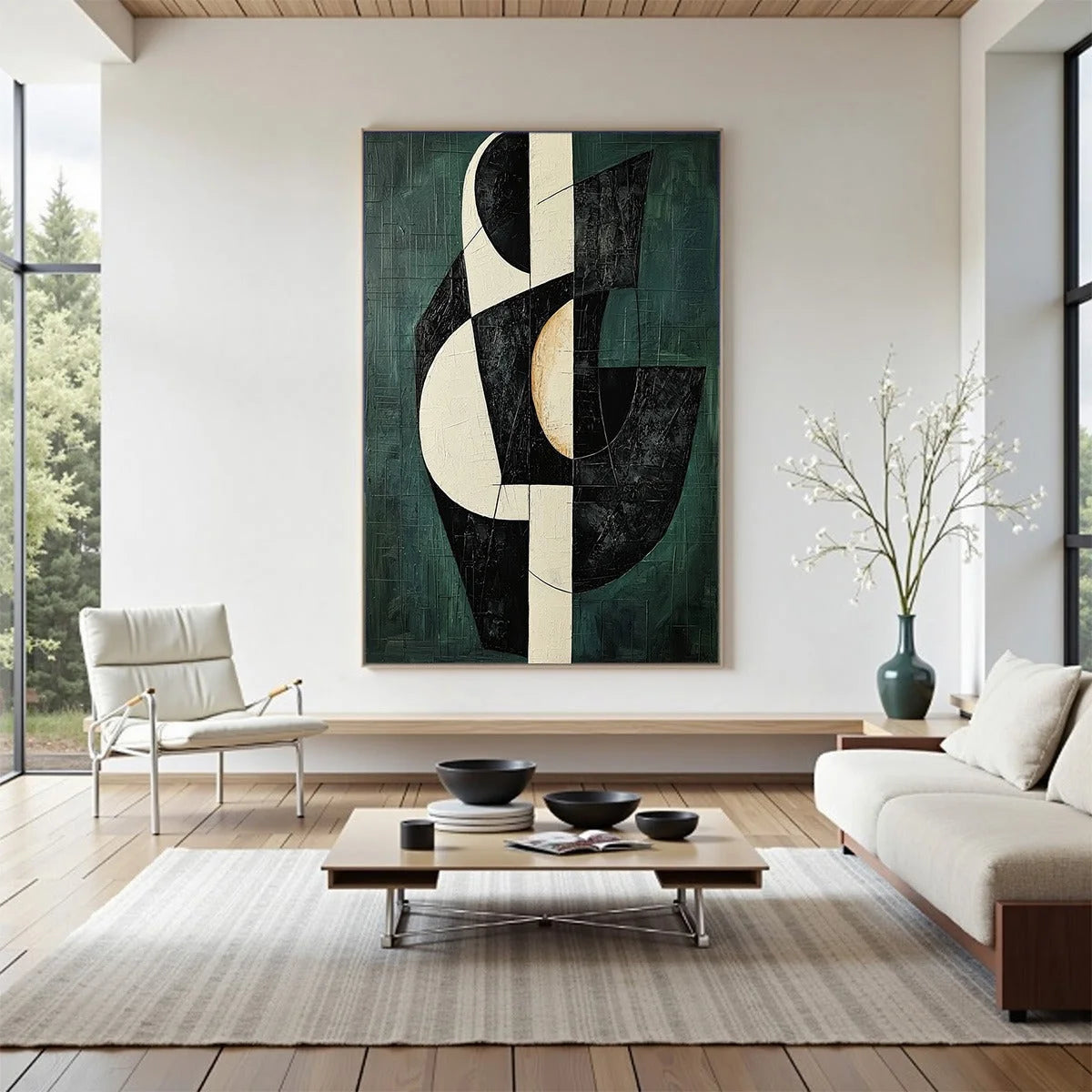 FRAGMENTED FORMS: Textured Geometric Abstract Oil Painting | Abstract closeup, raised brushwork detail