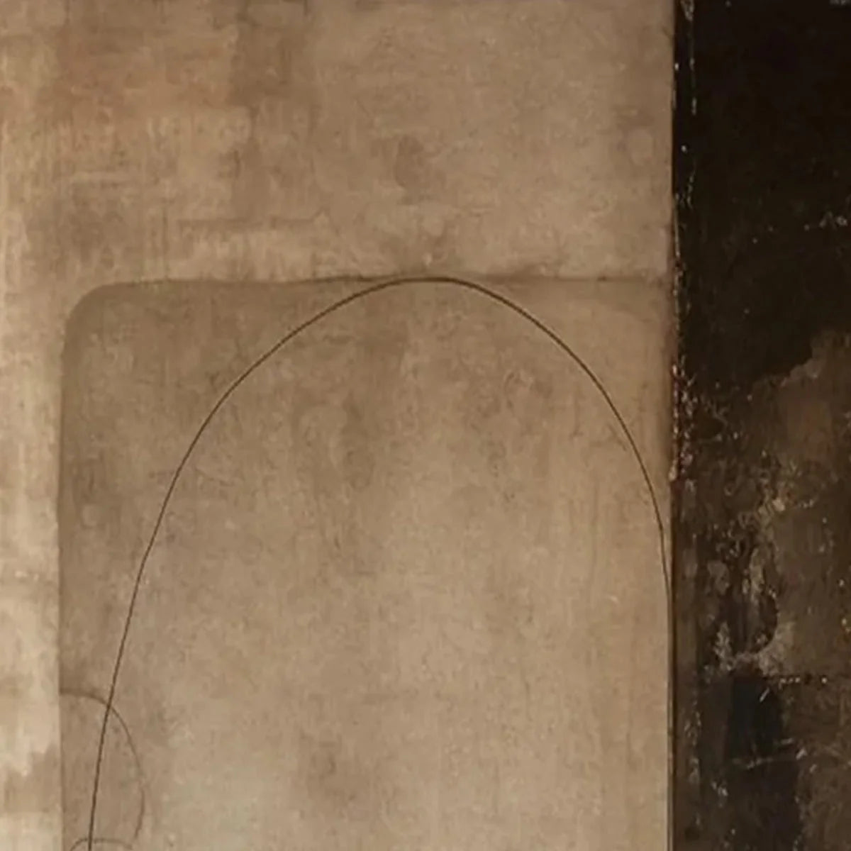 FRAGMENTED MEMORY: Wabi Sabi Style Textured Abstract Painting | rolled canvas, ready for custom framing