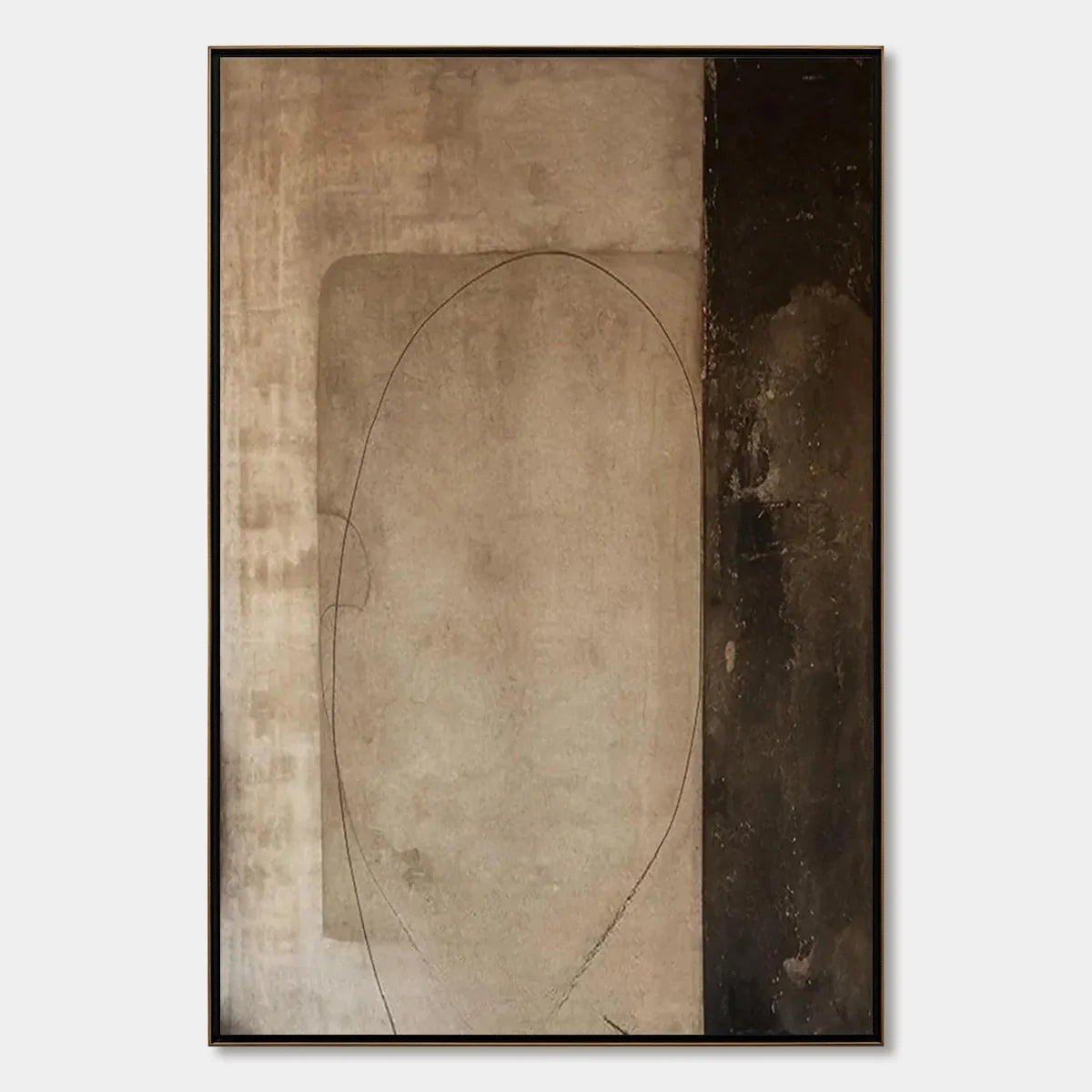 FRAGMENTED MEMORY: Wabi Sabi Style Textured Abstract Painting | hanging in living room, Abstract wall art