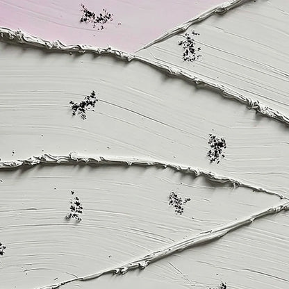 FRAGMENTS: Textured Wabi-Sabi Abstract Impasto Painting | rectangular format, hand-painted canvas edge