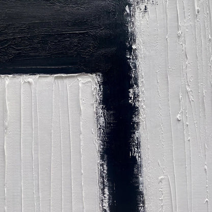 GATEWAY: Textured Minimalist Abstract Oil Painting | rectangular format, hand-painted canvas edge