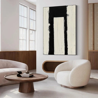 GATEWAY: Textured Minimalist Abstract Oil Painting | rolled canvas, ready for custom framing
