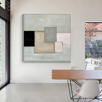Geometrische muurkunst Boho kunst aan de muur kunst aan de grote muur abstracte  #4