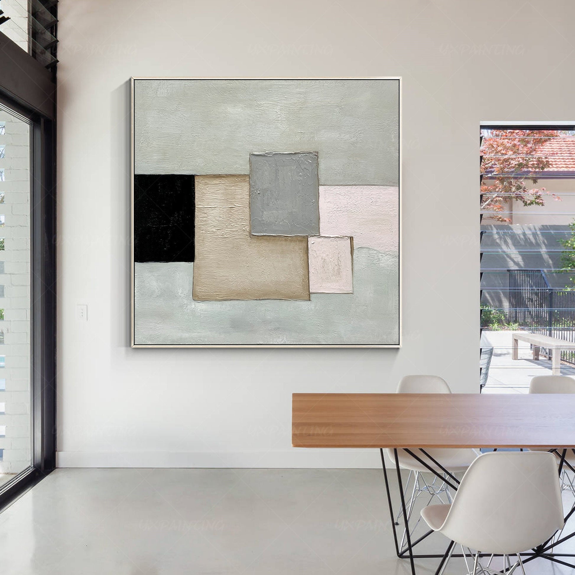 Geometrische muurkunst Boho kunst aan de muur kunst aan de grote muur abstracte  #14