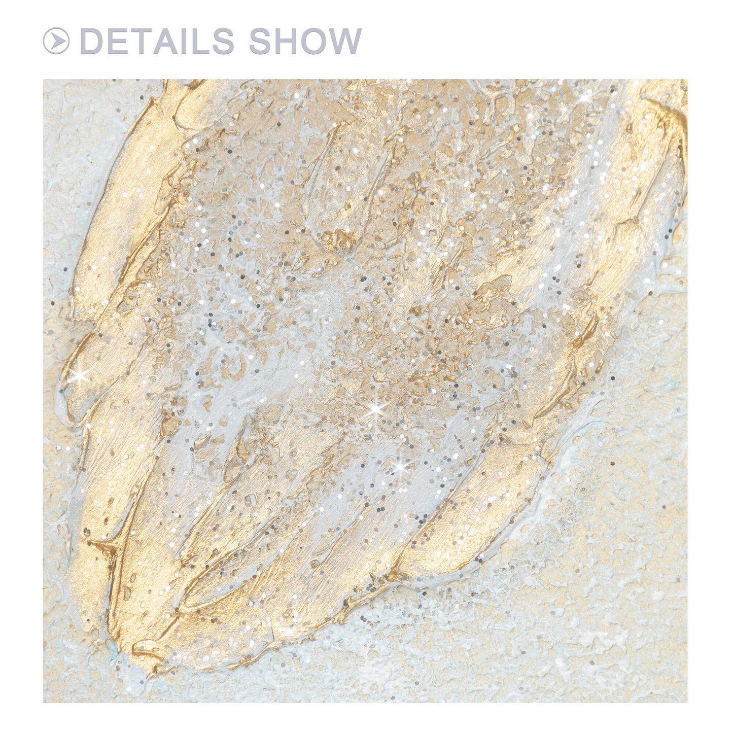 Gold Butterfly textured original abstract painting canvas, modern nodic decor li #3
