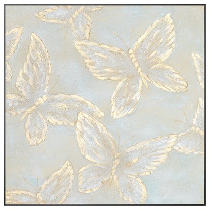 Gold Butterfly textured original abstract painting canvas, modern nodic decor li #9