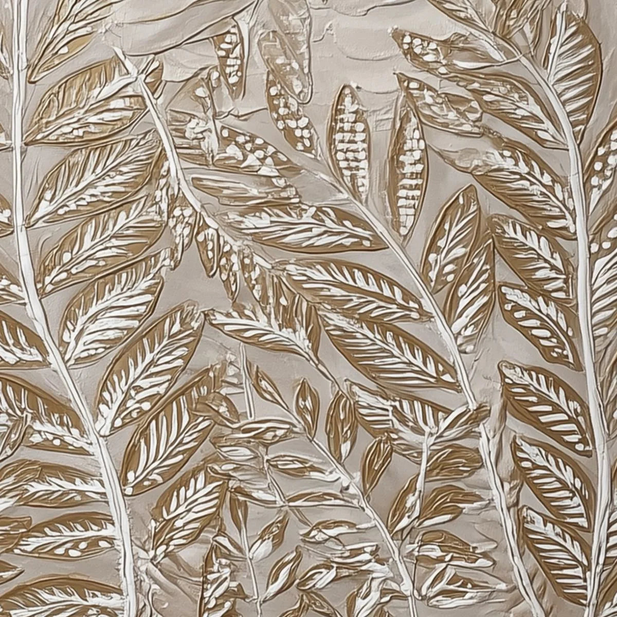 GOLDEN BOTANICALS: Textured Metallic Gold Leaf Oil Painting | yellow palette, original oil on stretched canvas art