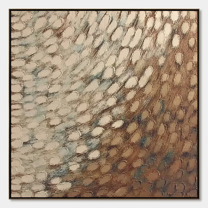 GOLDEN DRIFT: Textured Wabi Sabi Abstract Oil Painting | hanging in living room, Abstract wall art