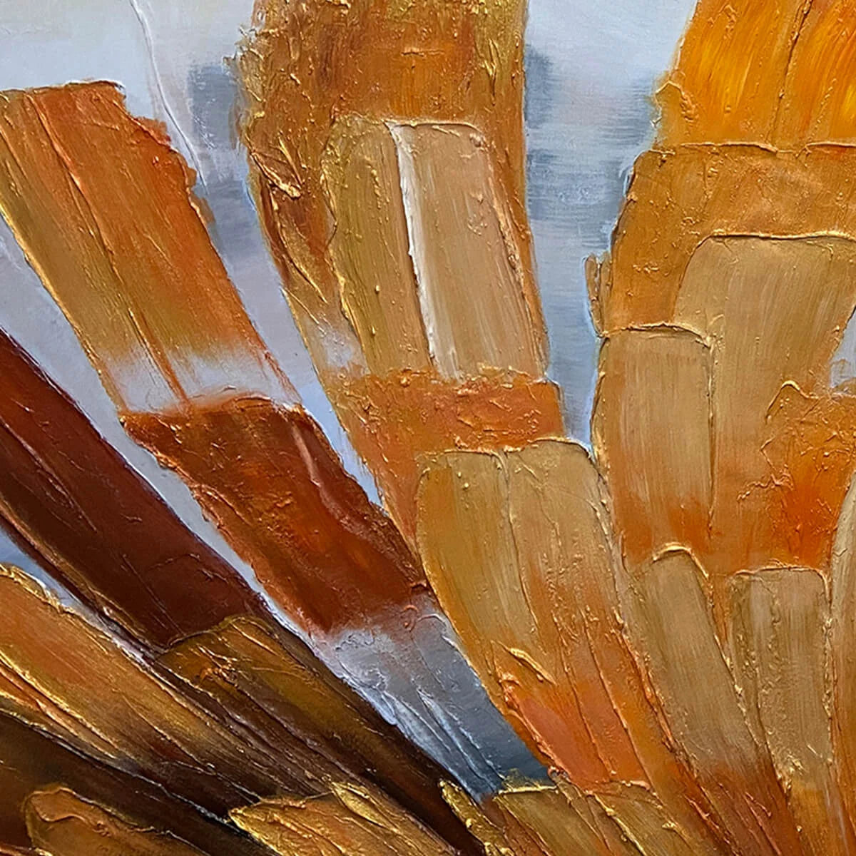 GOLDEN RADIANCE: Abstract Gold Textured Impasto Oil Painting | rolled canvas, ready for custom framing