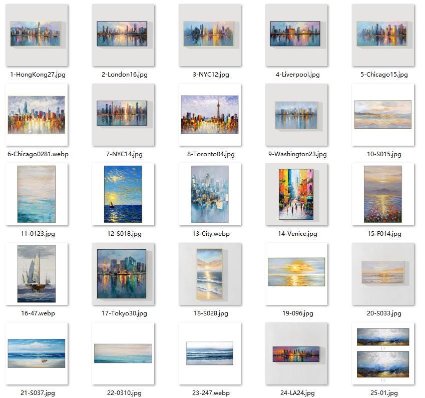 Golden Sunrise Wall Art, Original Seascape Long Horizontal Wall Art Framed, Text #7
