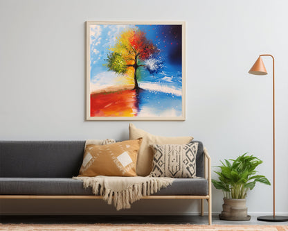 50x50 cm oil painting for home decor - image 3 of 6
