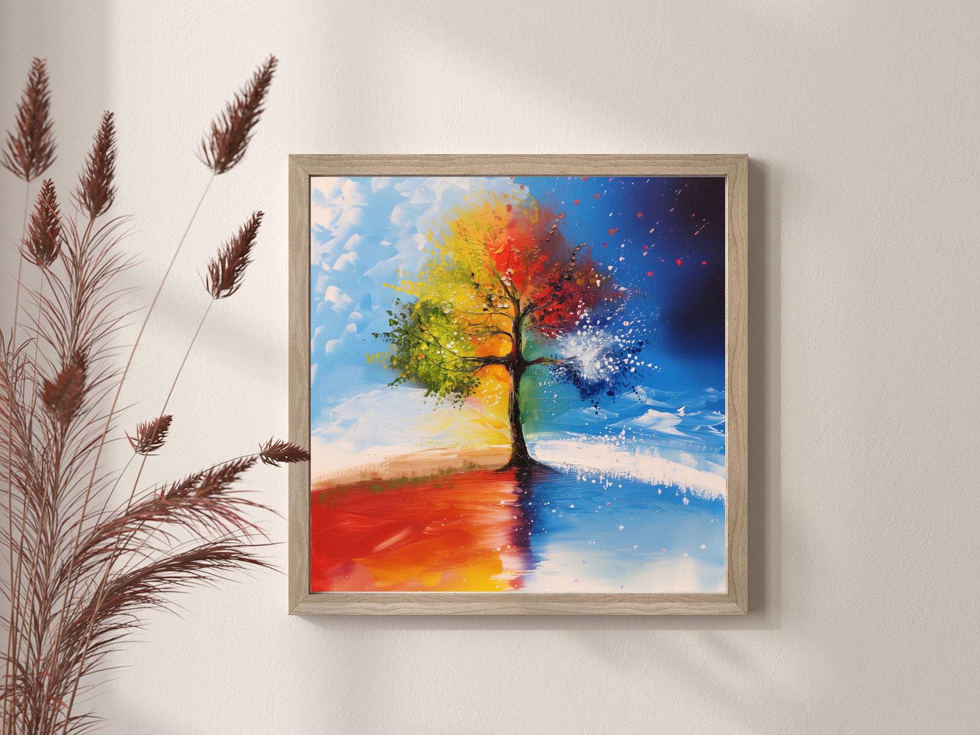 50x50 cm oil painting for home decor - image 4 of 6