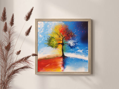 50x50 cm oil painting for home decor - image 4 of 6