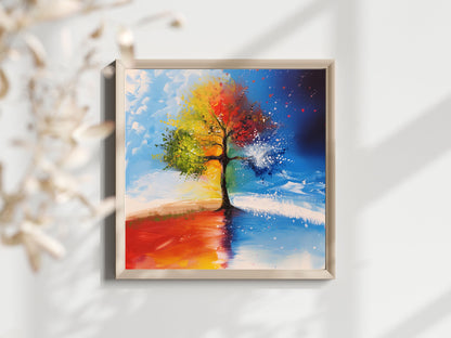 50x50 cm oil painting for home decor - image 5 of 6