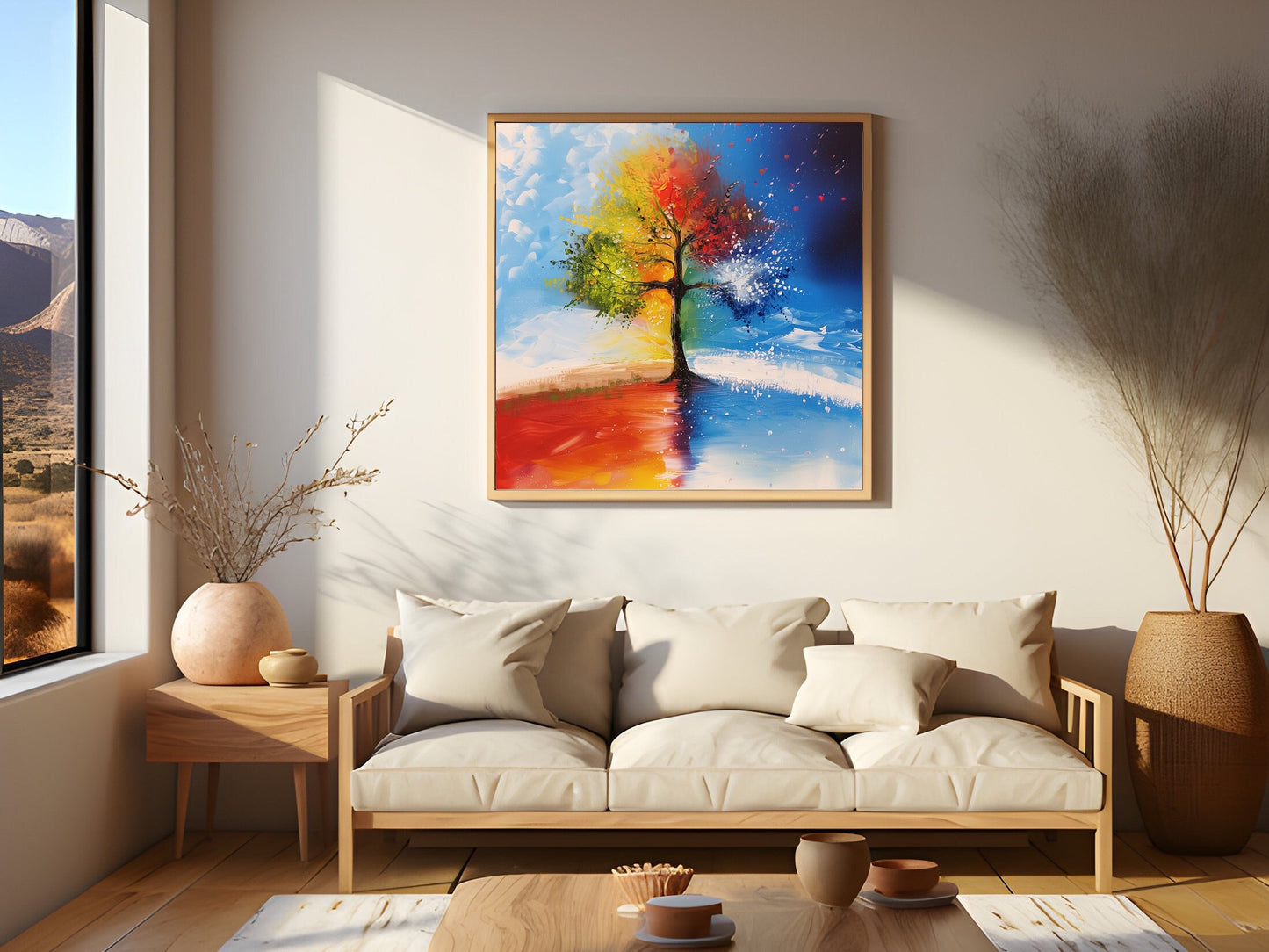 50x50 cm oil painting for home decor - image 1 of 6