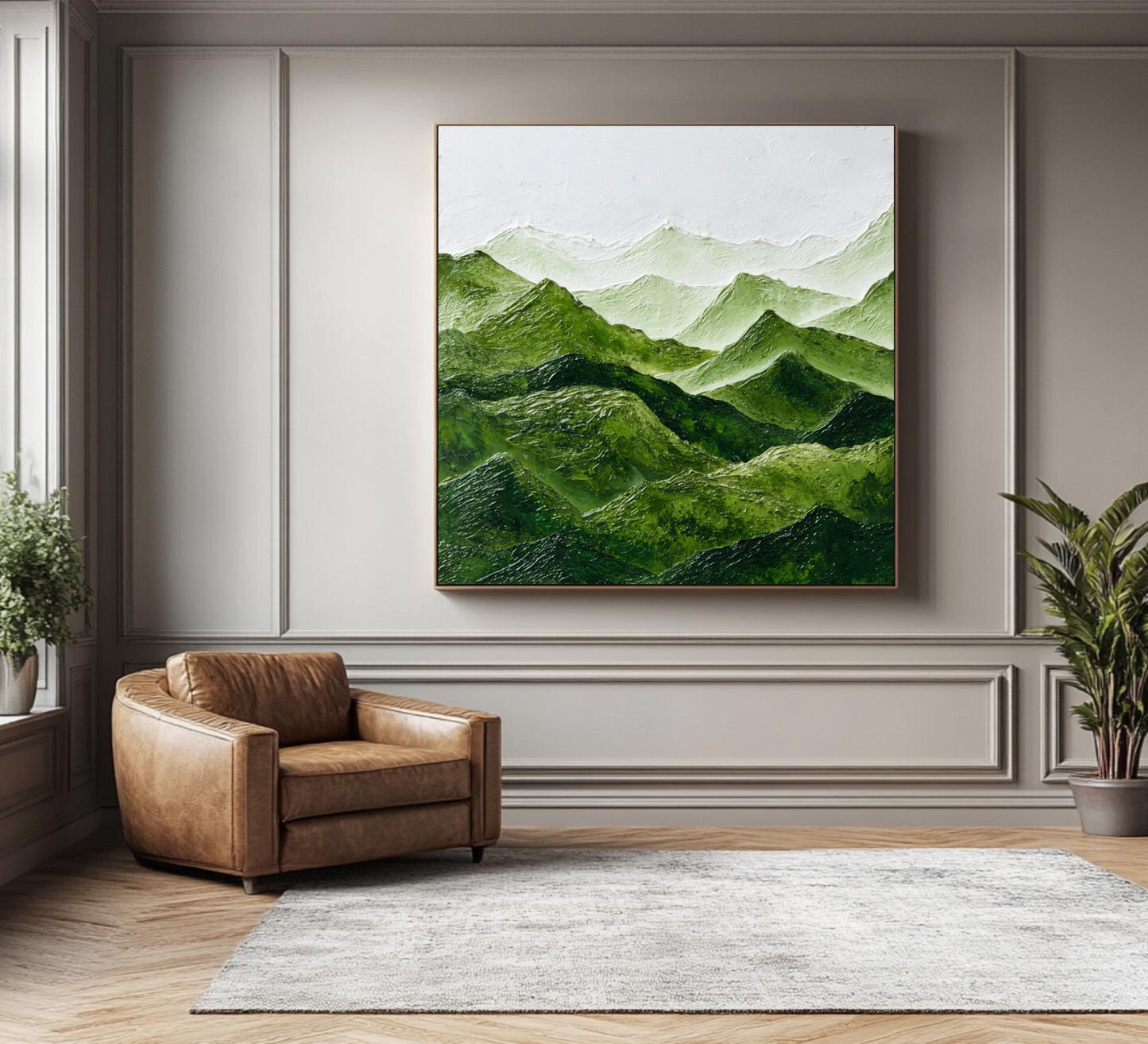 18x24 inch handmade canvas art for living room - image 8 of 9