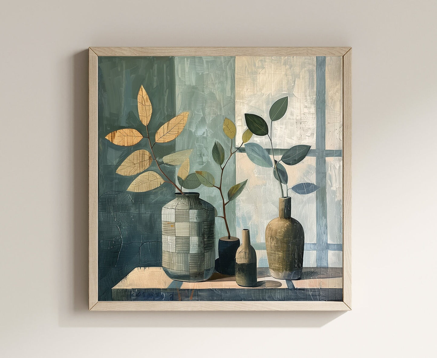 50x50 cm oil painting for home decor - image 3 of 9