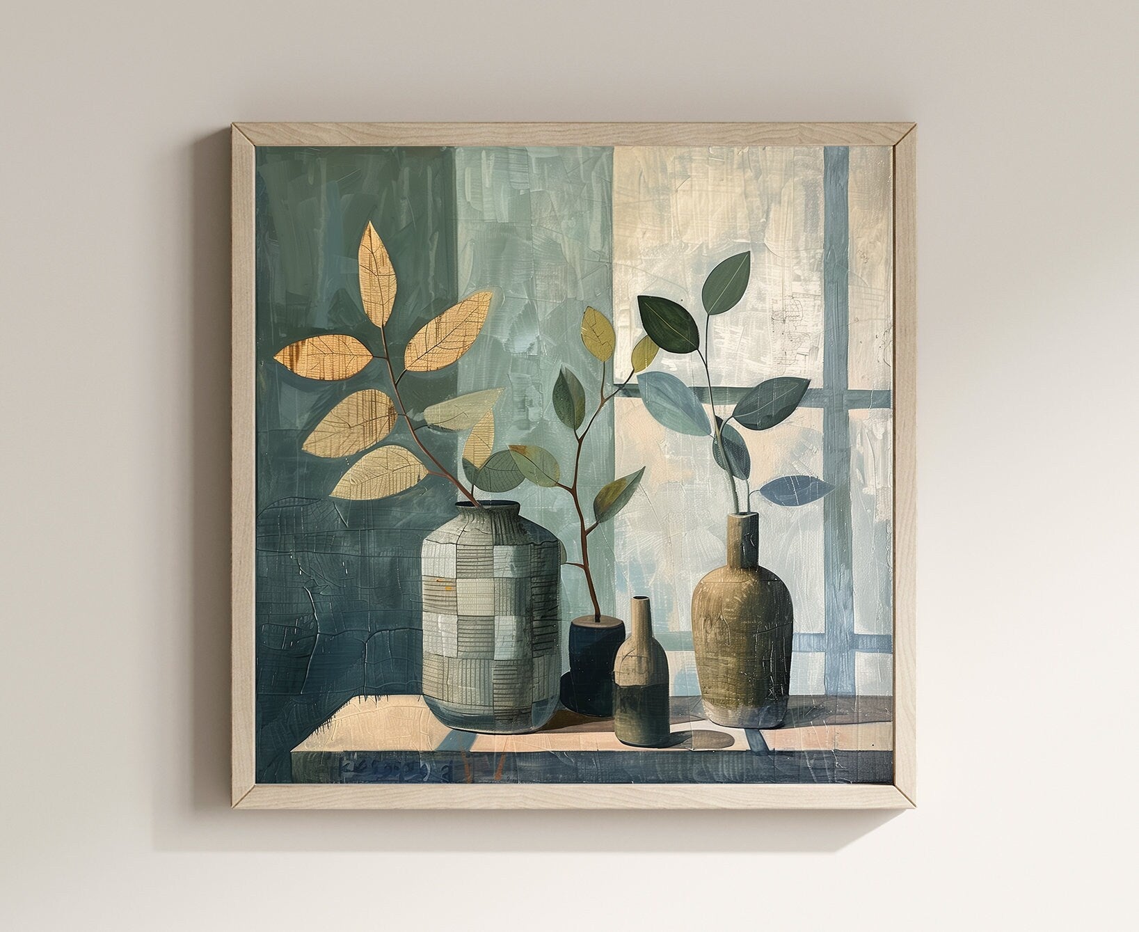 50x50 cm oil painting for home decor - image 3 of 9