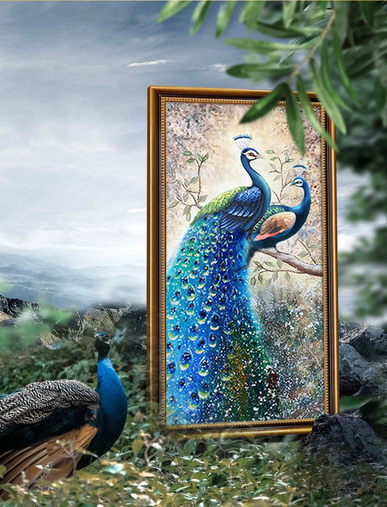 60x120 cm handmade oil painting for living room - image 2 of 10
