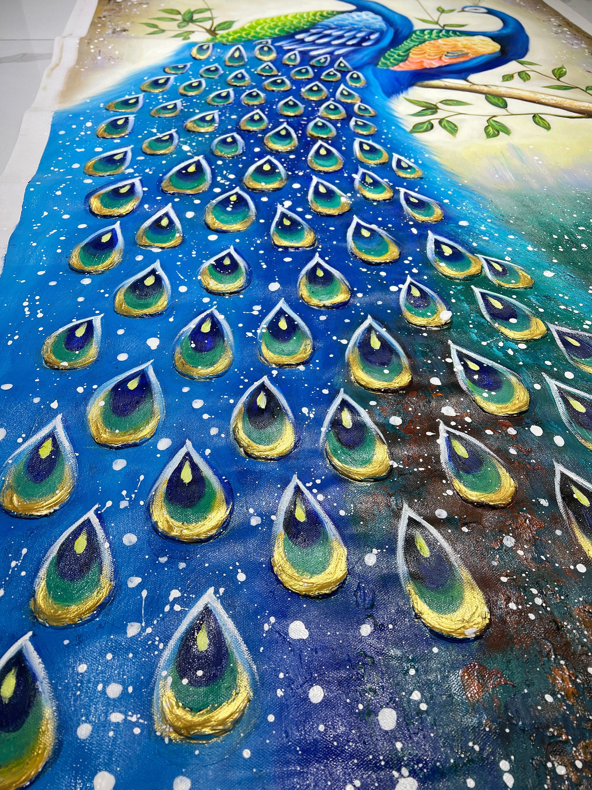 60x120 cm handmade oil painting for living room - image 5 of 10
