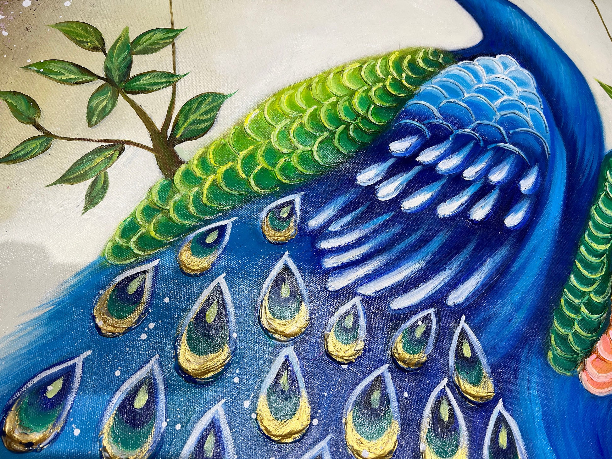 60x120 cm handmade oil painting for living room - image 6 of 10