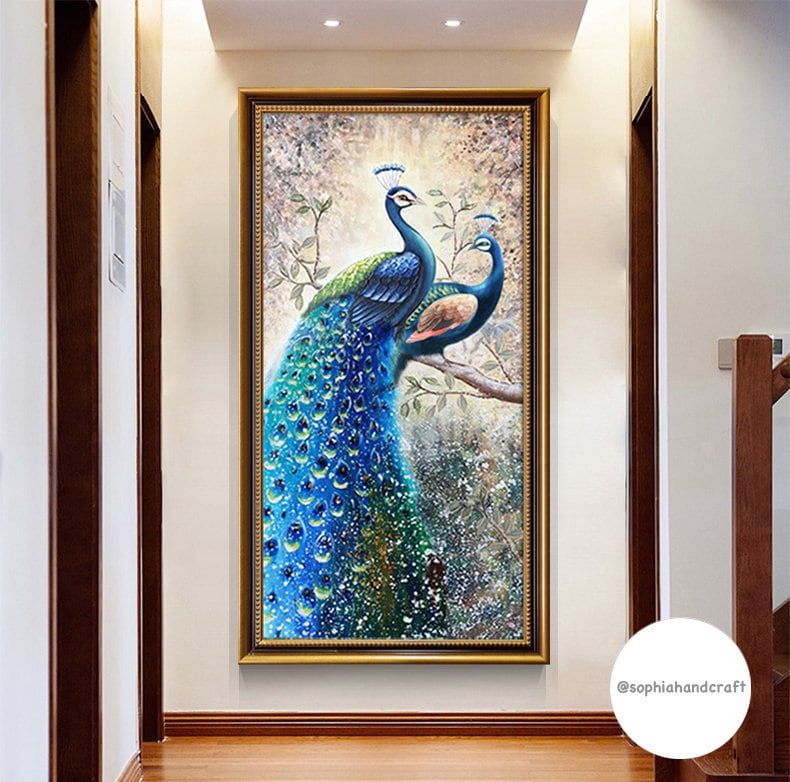 60x120 cm handmade oil painting for living room - image 1 of 10