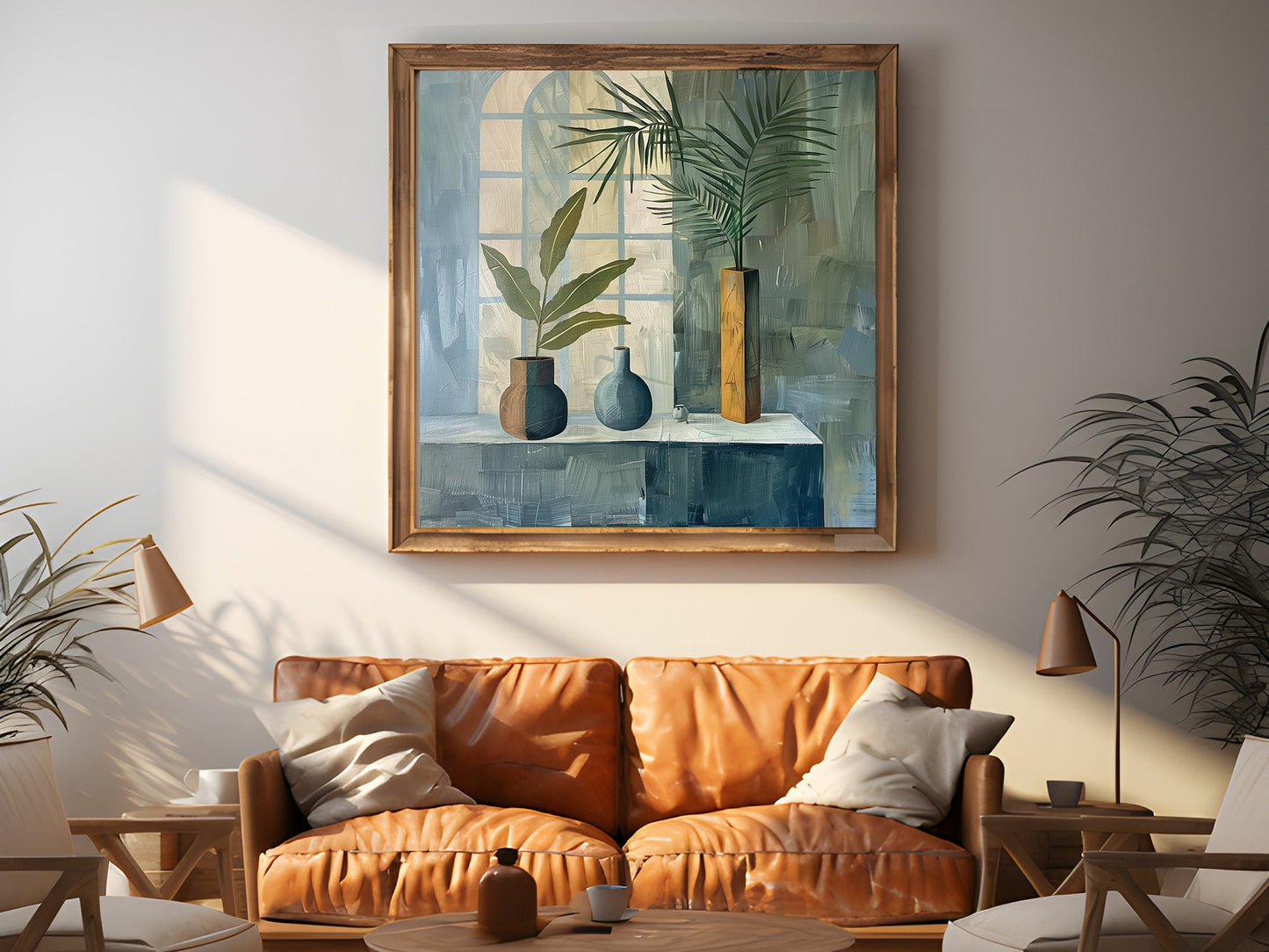 50x50 cm oil painting for home decor - image 3 of 10