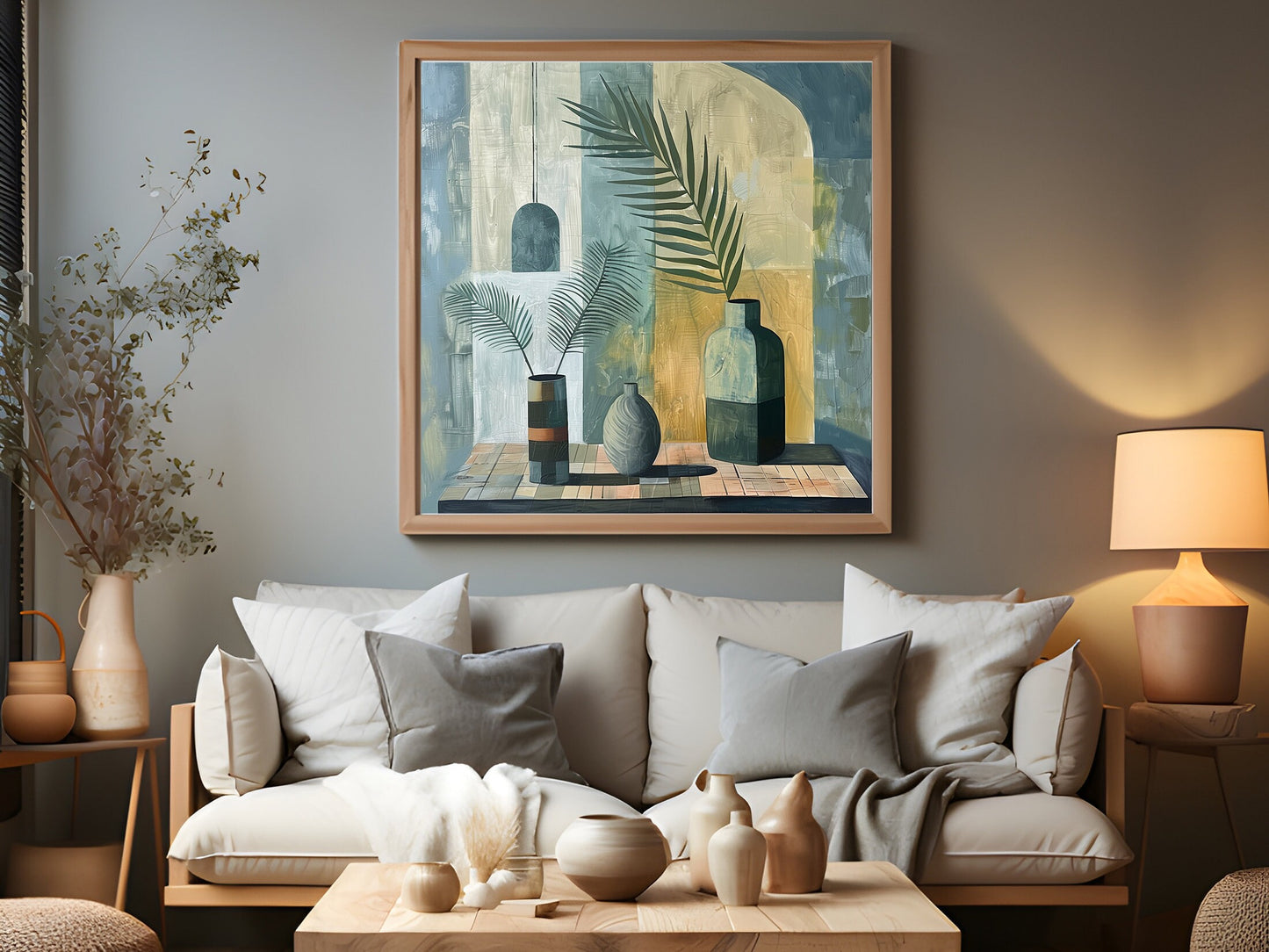 50x50 cm oil painting for home decor - image 4 of 10
