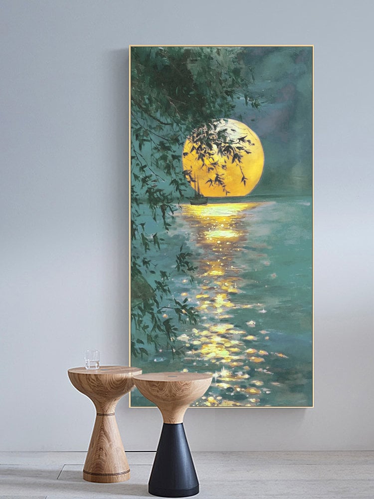 60x90 cm handmade oil painting for home decor - image 5 of 10