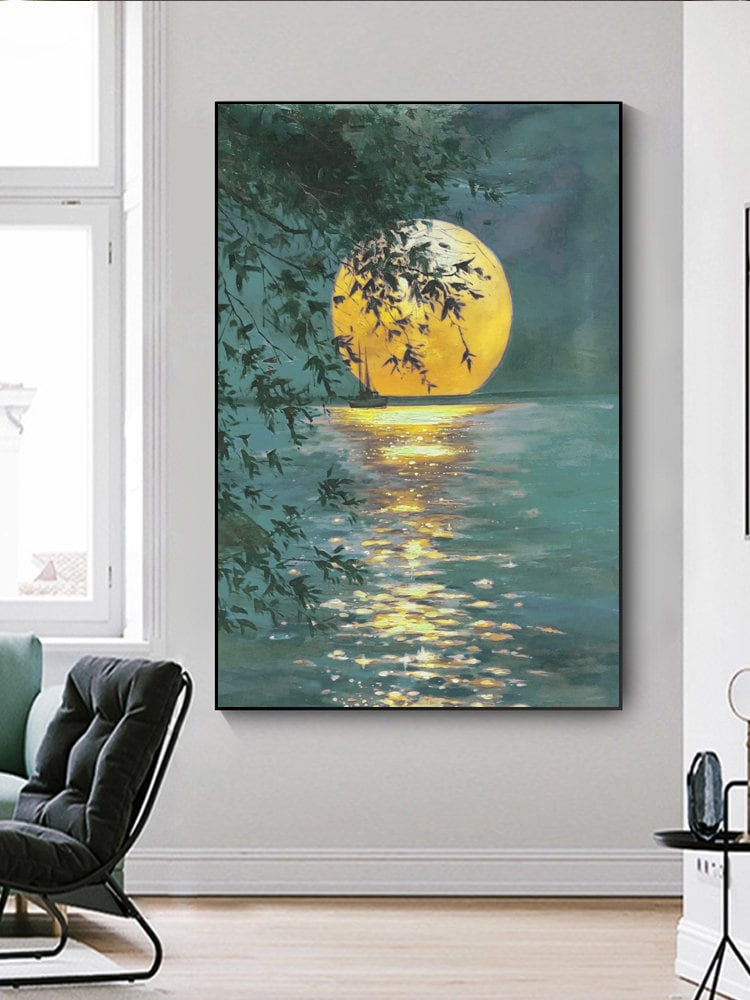 60x90 cm handmade oil painting for home decor - image 8 of 10