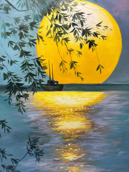60x90 cm handmade oil painting for home decor - image 9 of 10