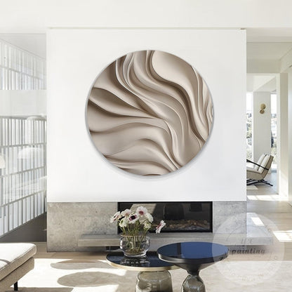 Handmade 3D Woodcut Abstract Wall Art, Contemporary Carved Sculpture, Large Mini #3
