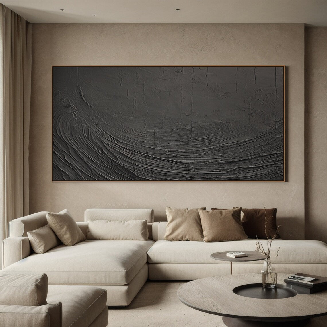 24x24 inch handmade oil painting for living room - image 12 of 29