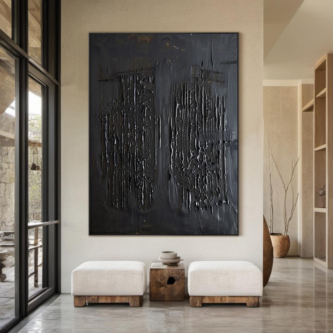 24x24 inch handmade oil painting for living room - image 13 of 29