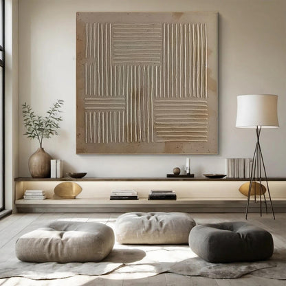 24x24 inch handmade oil painting for living room - image 2 of 10
