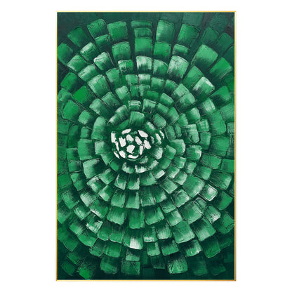 Hunter Green Original Abstract Painting on Canvas, Texture Wall Art, Extra Large #7