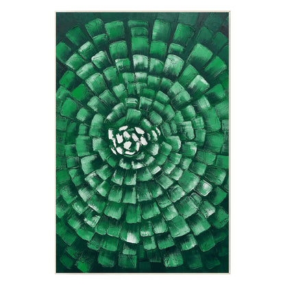 Hunter Green Original Abstract Painting on Canvas, Texture Wall Art, Extra Large #8