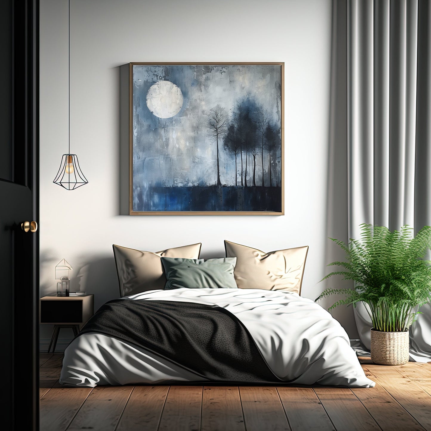 60x60 cm handmade oil painting for home decor - image 6 of 7