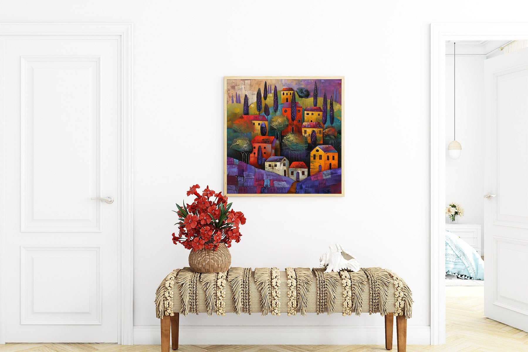 50x50 cm oil painting for home decor - image 2 of 11