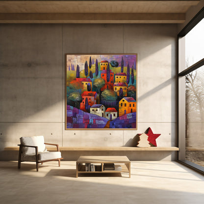50x50 cm oil painting for home decor - image 3 of 11