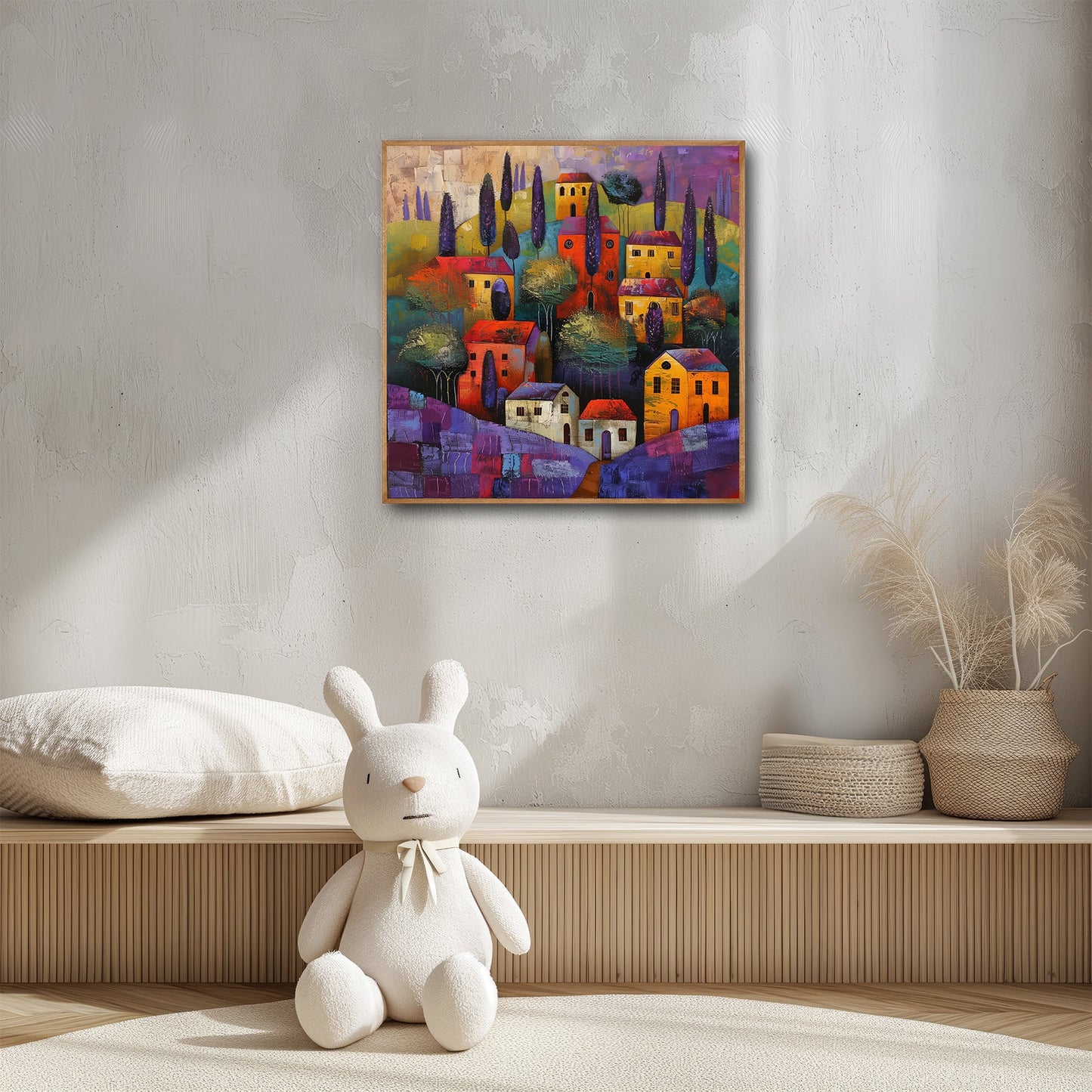 50x50 cm oil painting for home decor - image 5 of 11