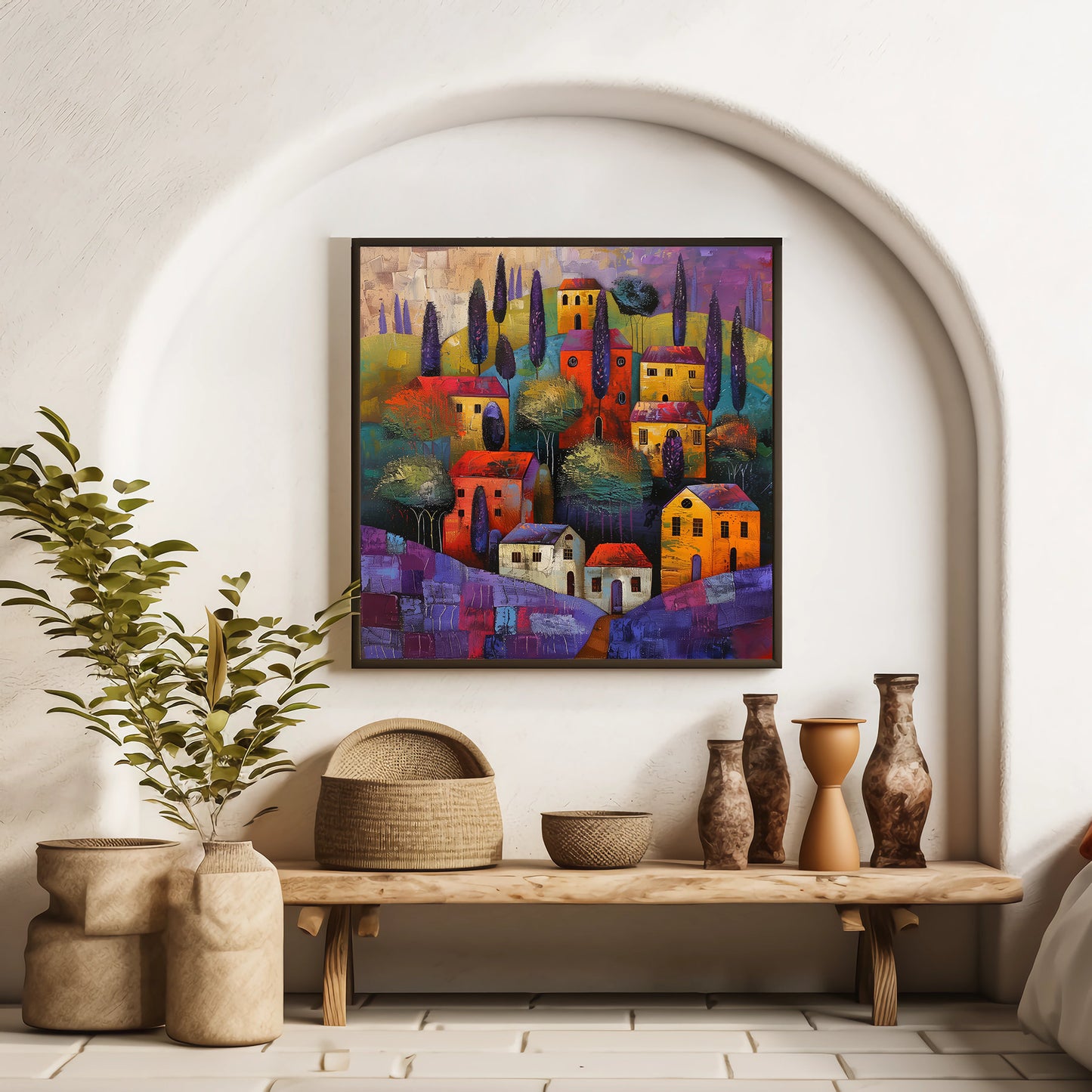 50x50 cm oil painting for home decor - image 6 of 11