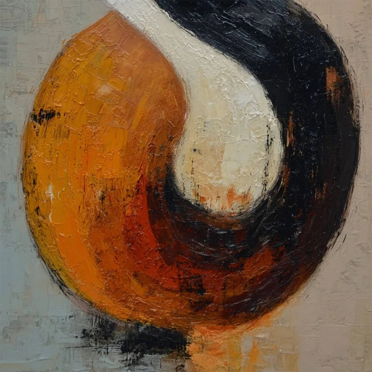 INTERTWINE Wabi Sabi Abstract Painting | rolled canvas, ready for custom framing