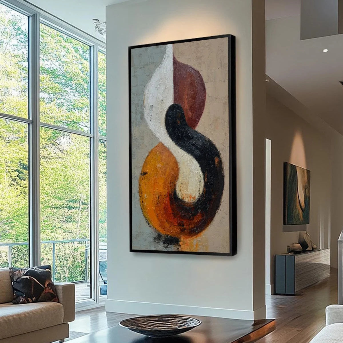 INTERTWINE Wabi Sabi Abstract Painting | wabi-sabi abstract mood, soft natural light
