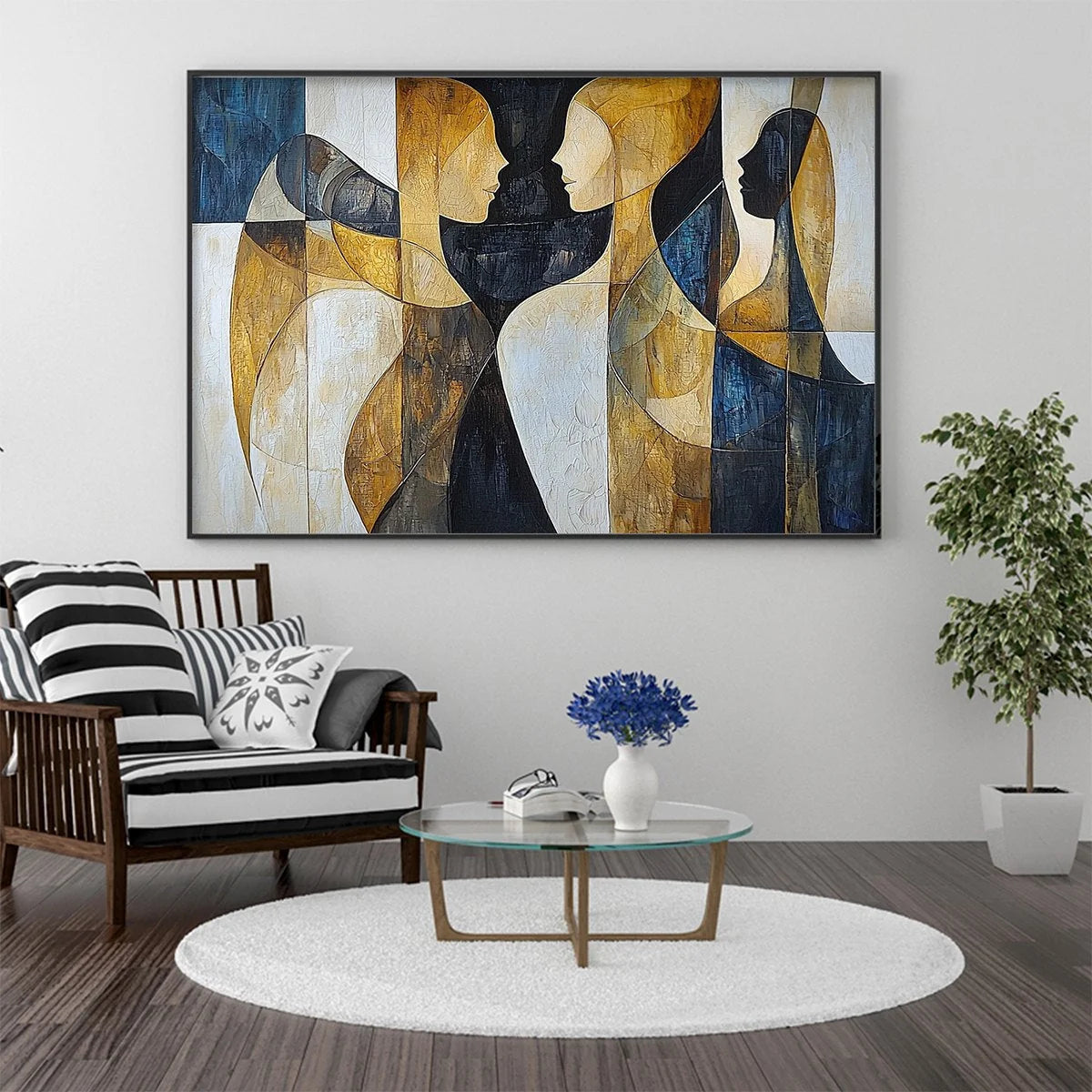 INTERTWINED: Abstract Figurative Oil Painting in Earthy Tones | Figurative closeup, raised brushwork detail
