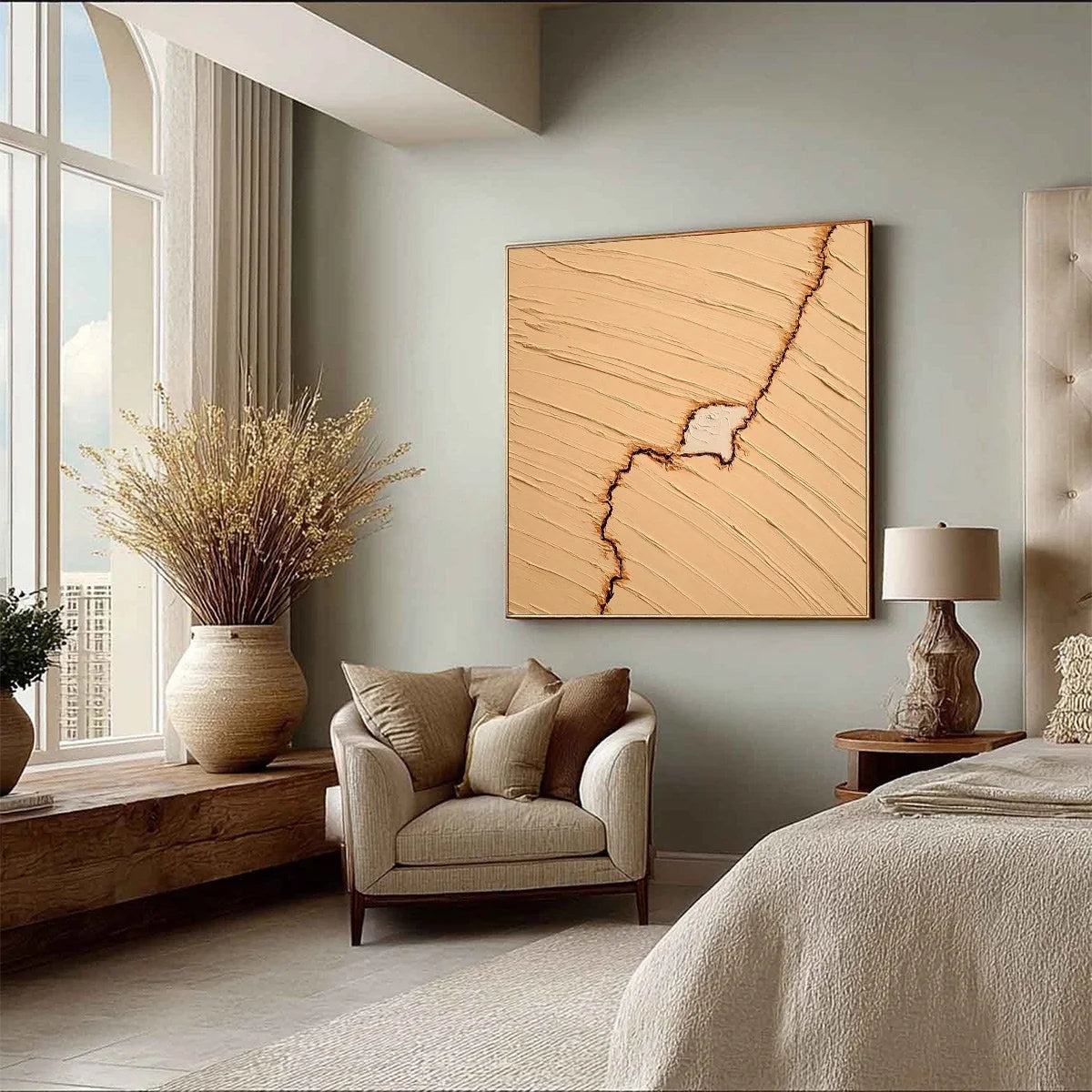 KINTSUGI: Textured Wabi-Sabi Impasto Abstract Painting | multi-color palette, original oil on stretched canvas art