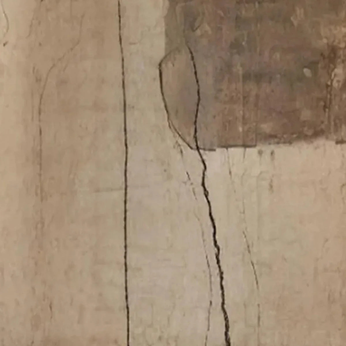 KINTSUGI TRACE: Large Wabi Sabi Textured Abstract Wall Art | rectangular format, hand-painted canvas edge