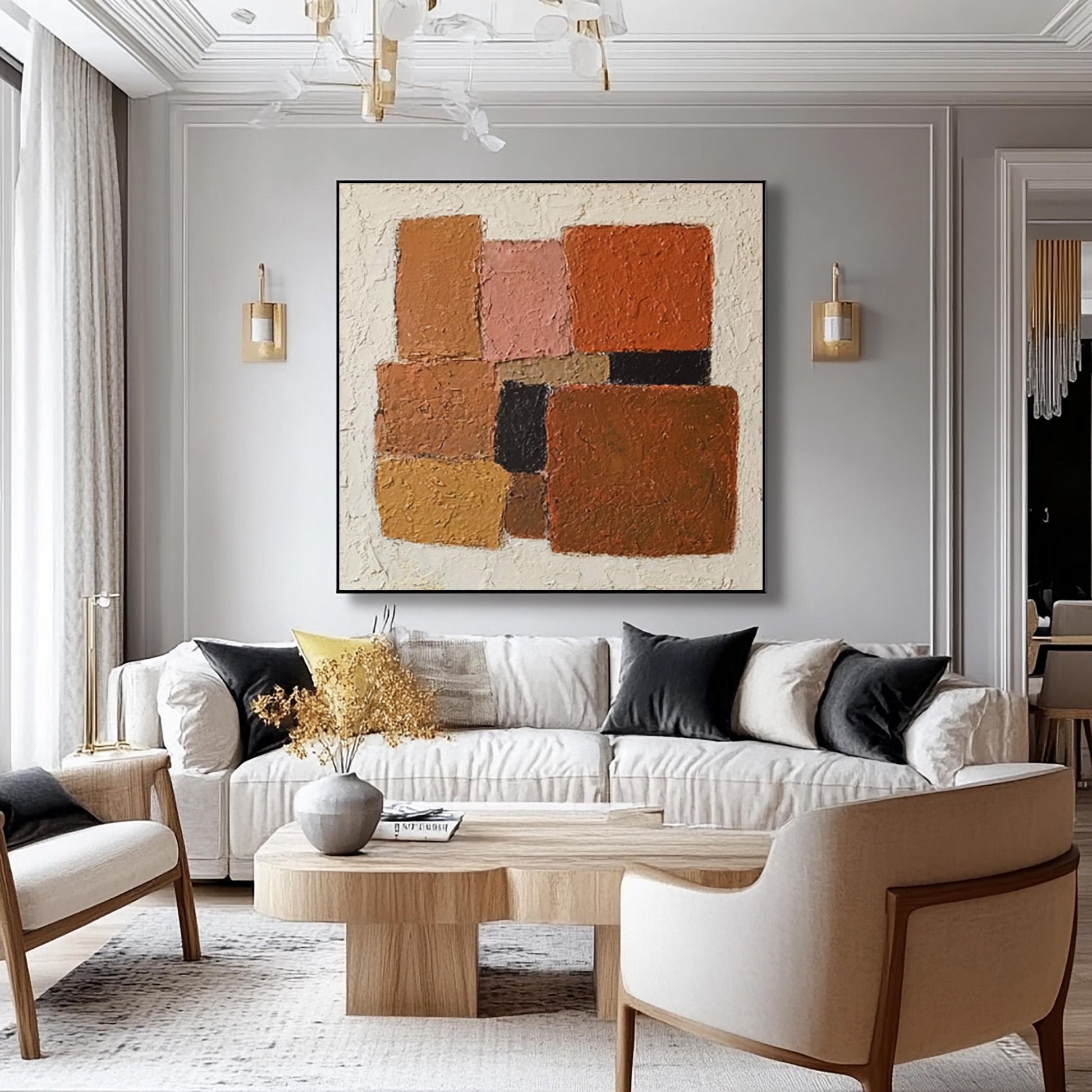24x24 inch canvas art for living room - image 2 of 8